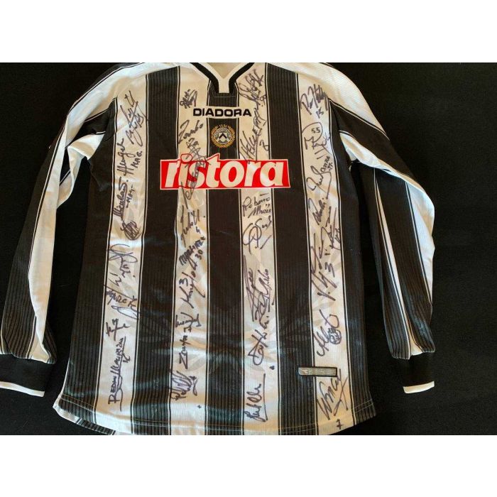 Udinese 2001/2002 Match Issued Firmata da tutta la squadra